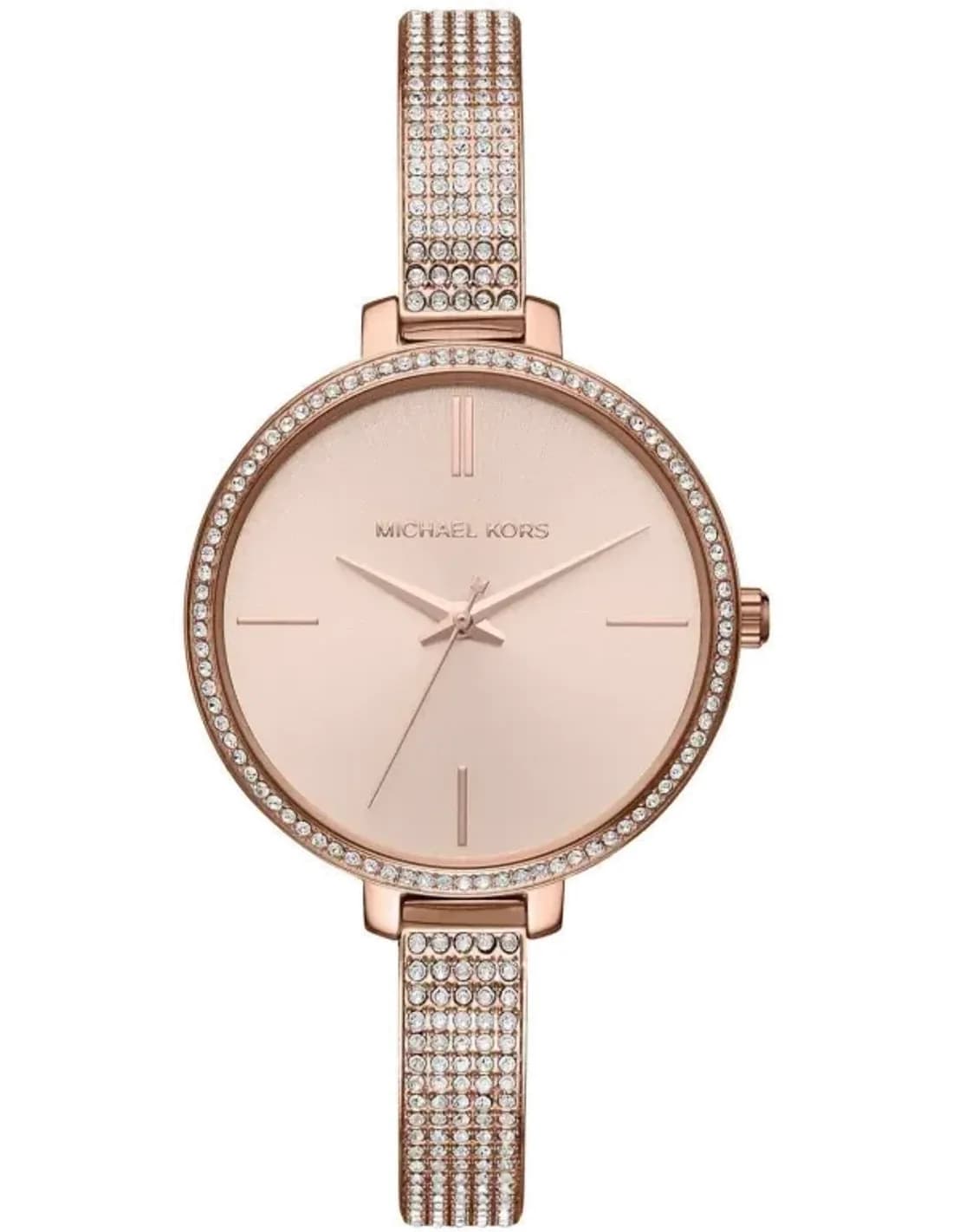 Montre Michael Kors Jayryn MK3785 femme or rose acier cristaux 36mm