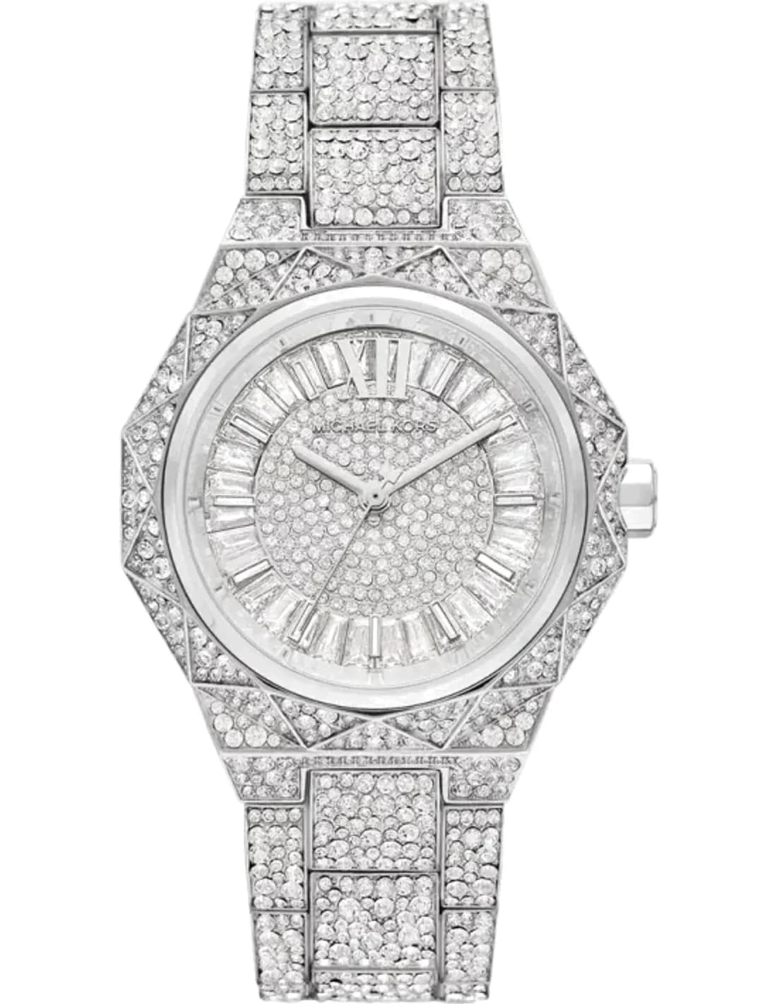 Montre Femme Michael Kors Raquel MK4691 Cadran et Bracelet Argent Acier Pavé de Strass