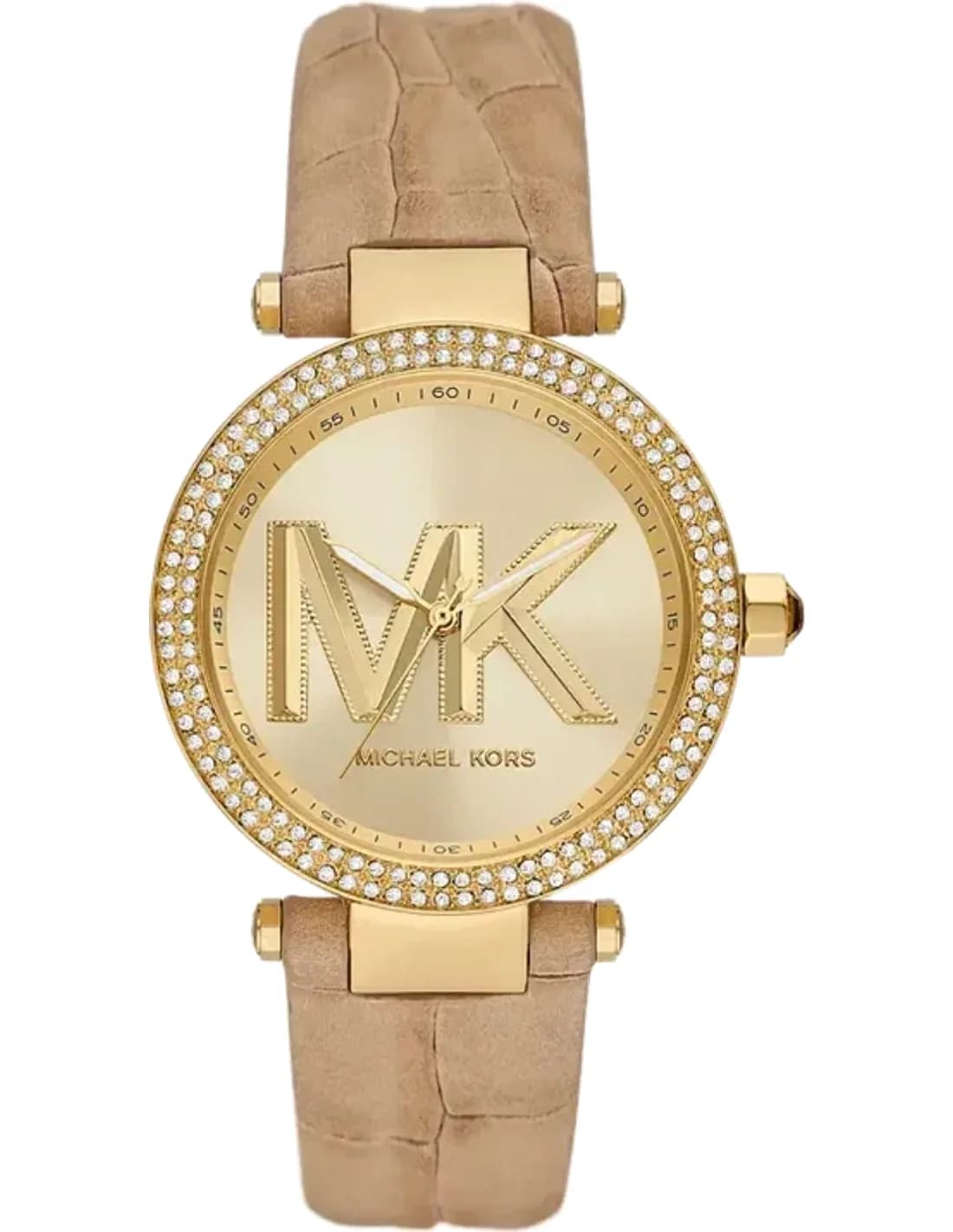 Montre Femme Michael Kors Parker MK4725 Cadran Doré Bracelet Cuir Beige