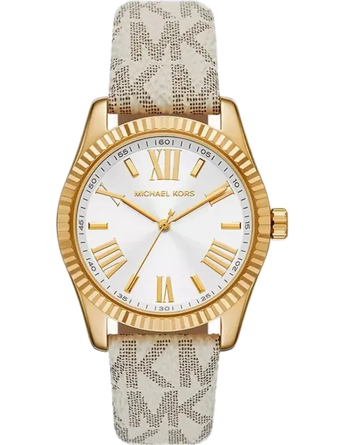 Montre Femme Michael Kors Lexington MK4746 Cadran Blanc Bracelet Blanc