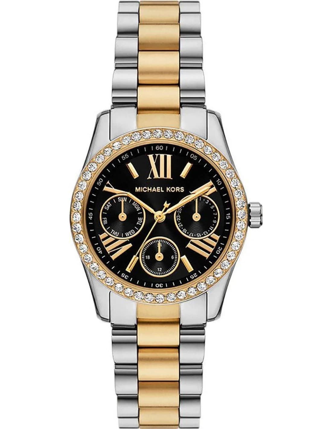Montre Michael Kors Lexington Lux MK4925 femme bicolore, acier inoxydable 33mm, quartz 5 ATM