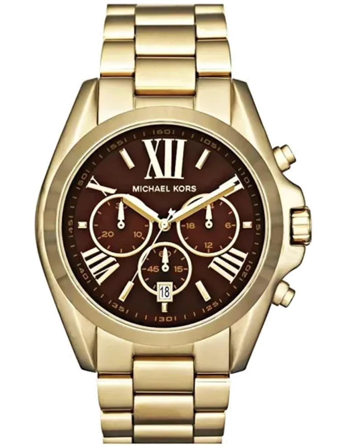 Chronographe Michael Kors MK5502 Bradshaw Femme en Acier Doré