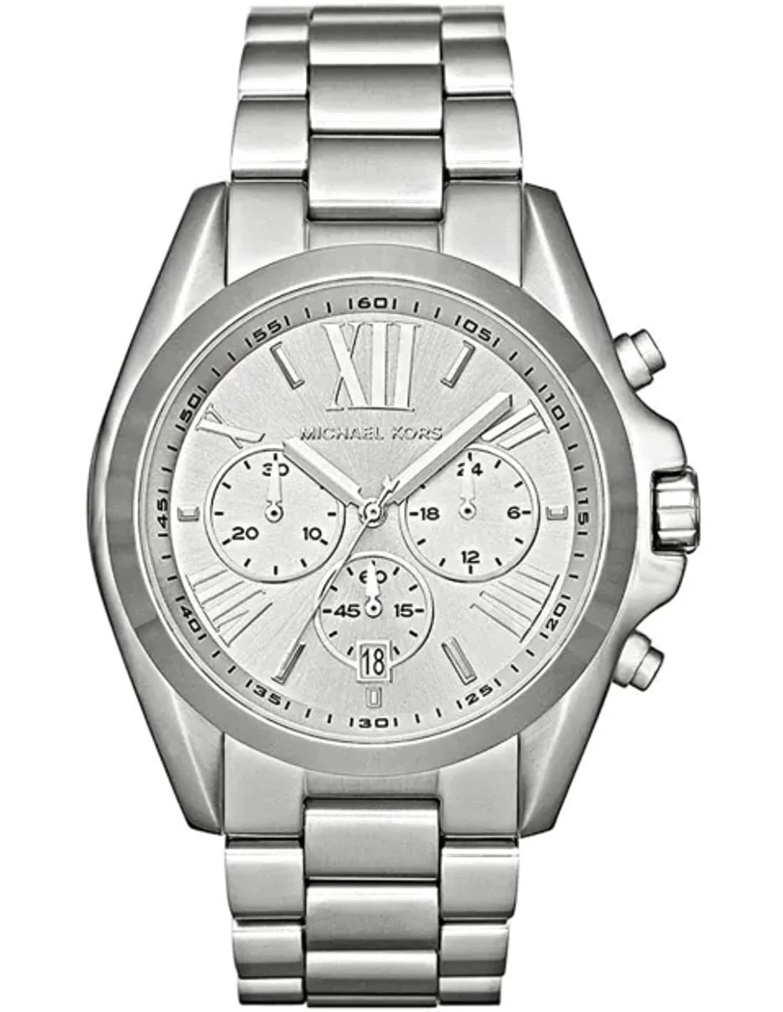 Montre Michael Kors Bradshaw MK5535 - Chronographe en acier argenté pour femme