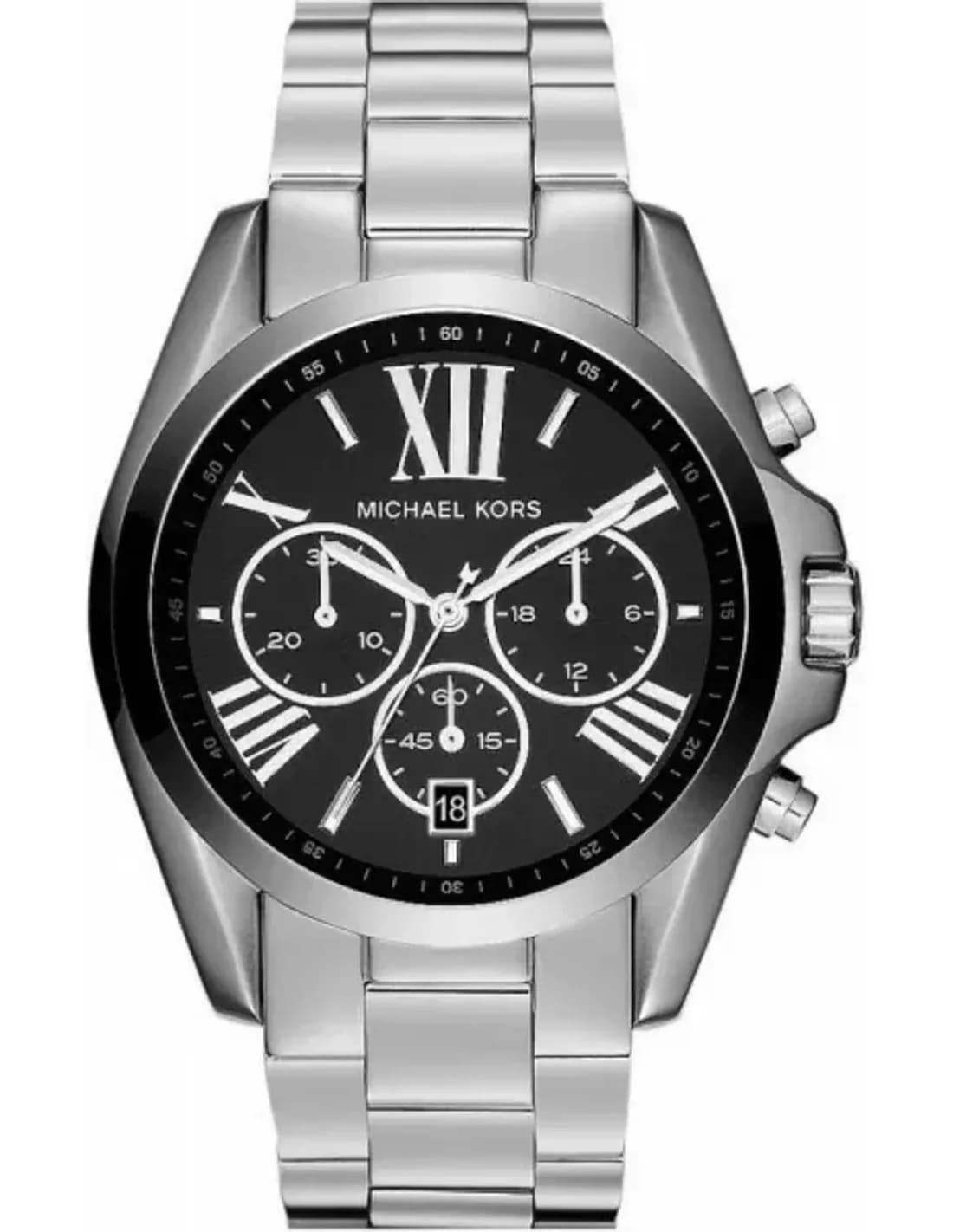 Montre Michael Kors MK5705 Chronographe Unisexe en Acier Inoxydable Noir et Argent