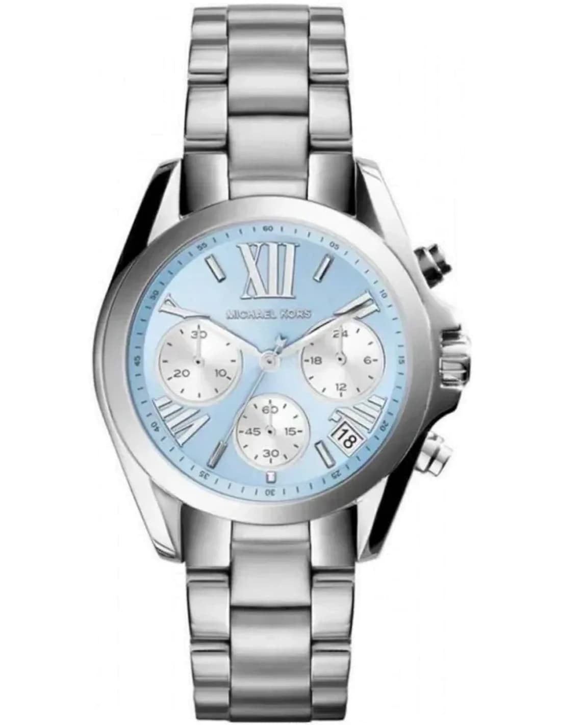 Montre Femme Michael Kors Bradshaw MK6098 - Cadran Bleu Pastel & Bracelet Acier