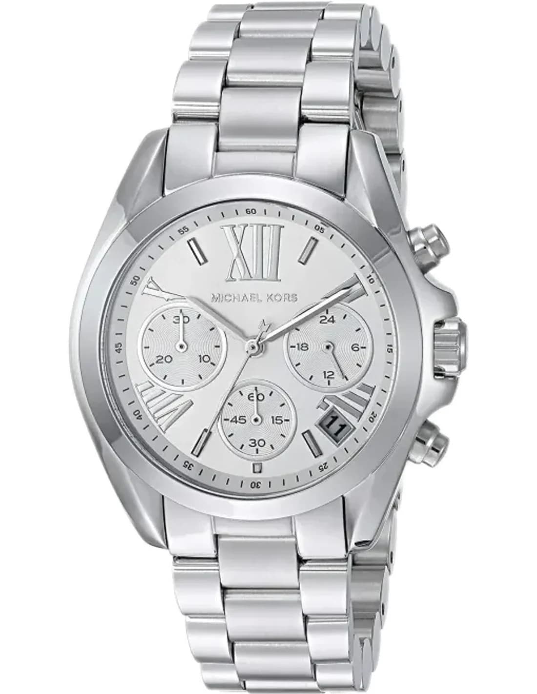 Montre Michael Kors MK6174 Bradshaw chronographe femme acier argenté
