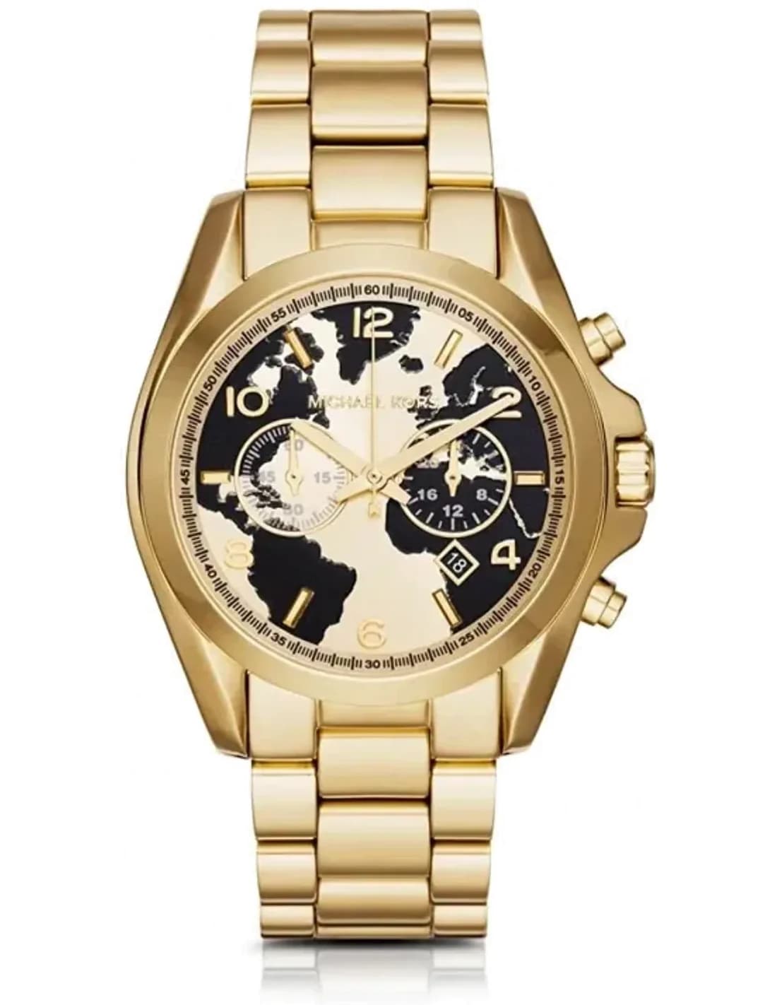 Montre Femme Michael Kors MK6272 Bradshaw Chronographe Cadran Doré Acier Inoxydable