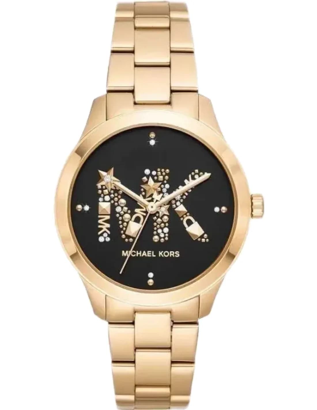 Montre Michael Kors MK6682 Runway femme acier doré cadran noir