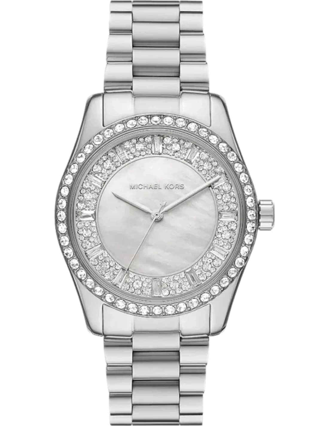 Montre Femme Michael Kors Lexington MK7445 Cadran Argent Pavé & Bracelet Acier