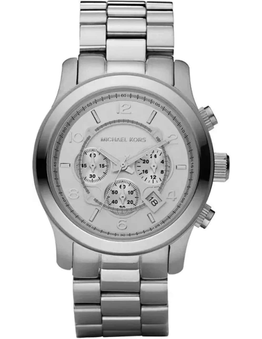 Montre Michael Kors MK8086 Runway Chronographe Acier Inoxydable Argent Unisexe