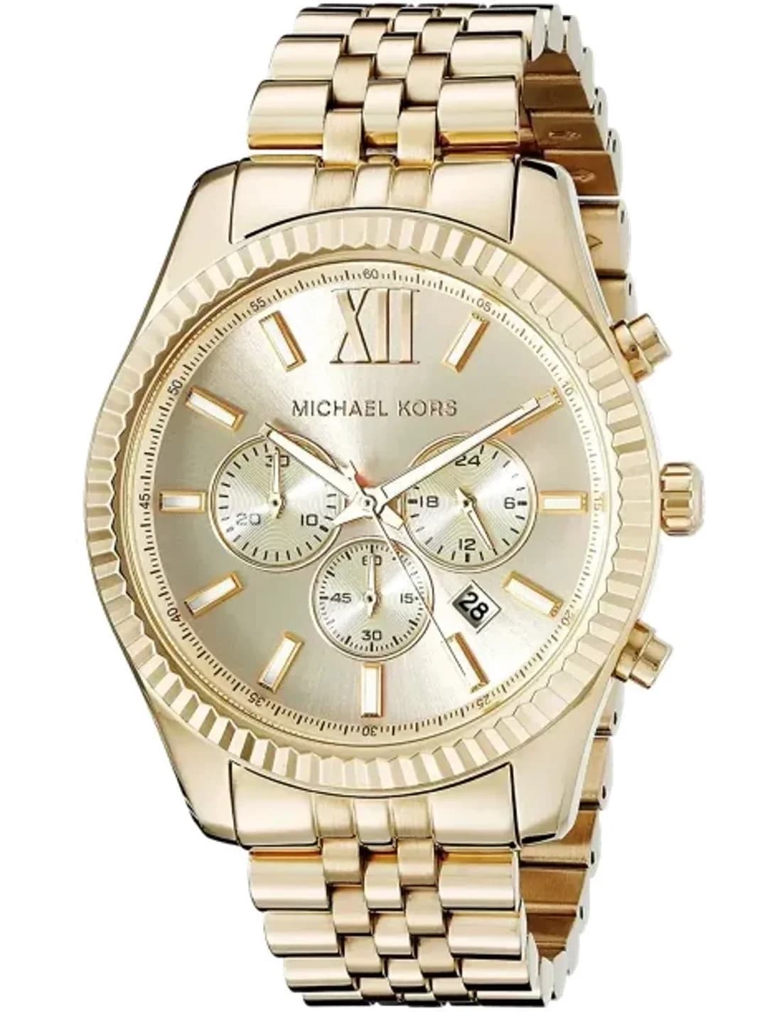 Montre Homme Michael Kors MK8281 Lexington en Acier Inoxydable Doré