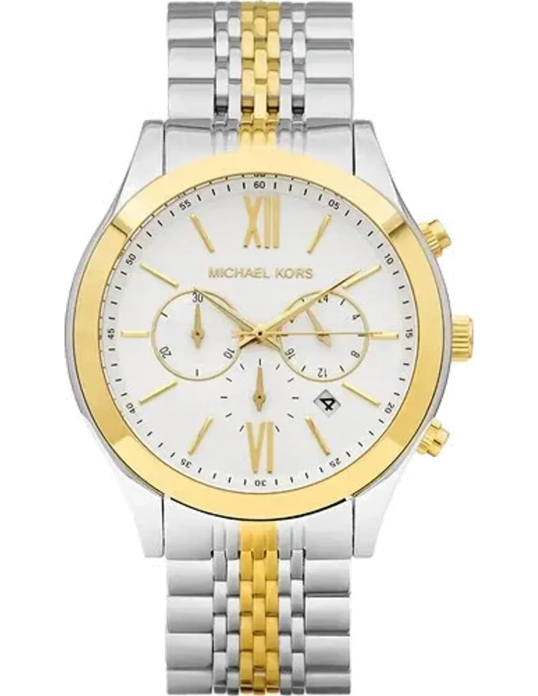 Montre Homme Michael Kors MK8306 Bracelet Acier Inoxydable Bicolore Argent