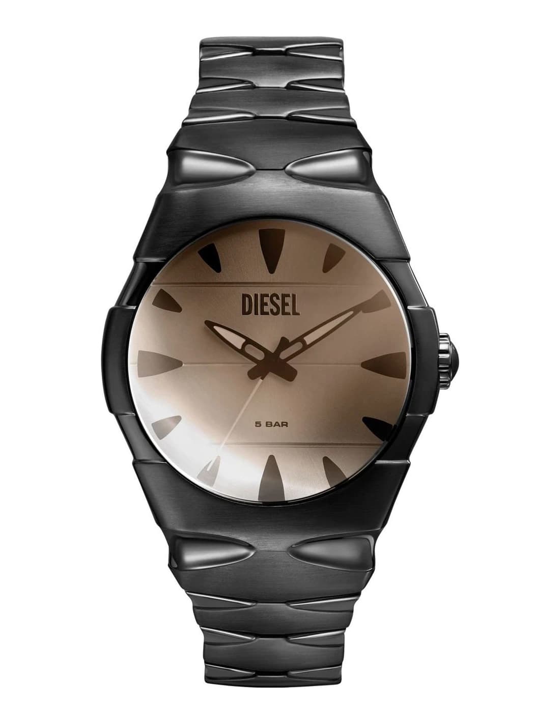Garde-temps Diesel DZ2213 pour homme, cadran taupe et bracelet acier