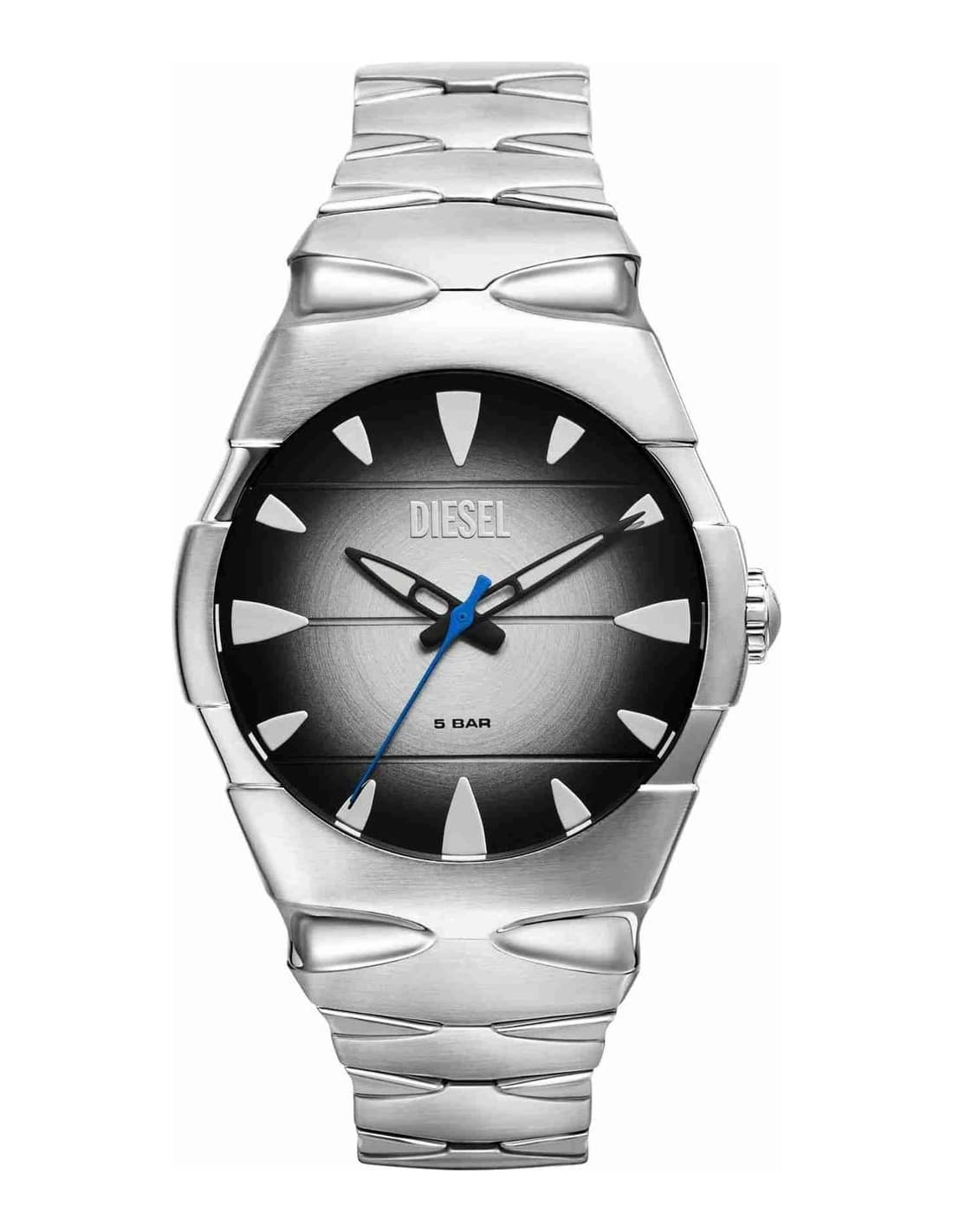 Garde-temps Diesel DZ2224 pour homme, cadran noir et bracelet acier