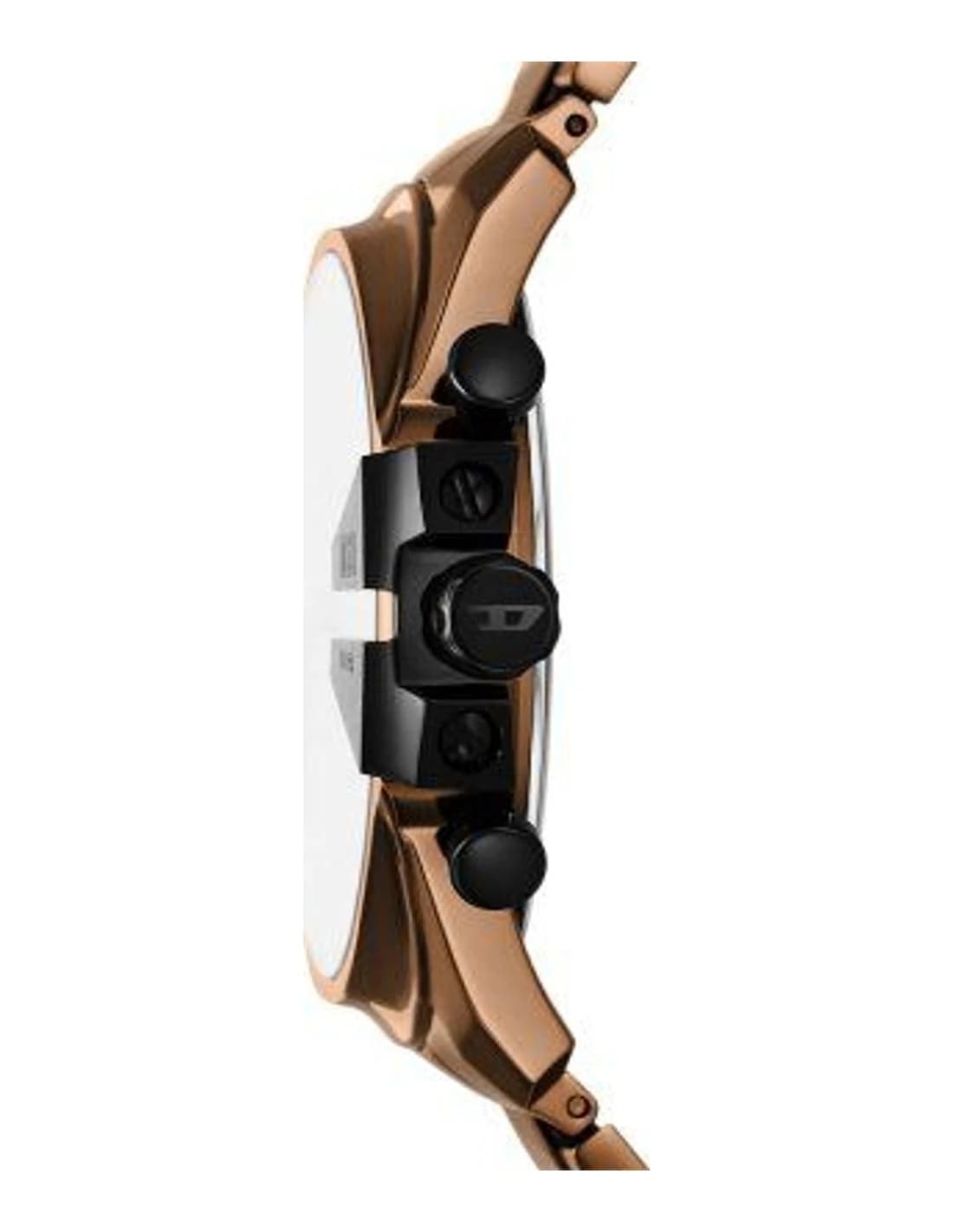 Zoom sur le cadran marron du Diesel DZ4697