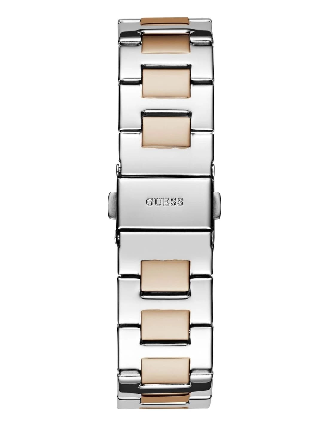 Zoom sur le cadran or rose du Guess GW0777L3