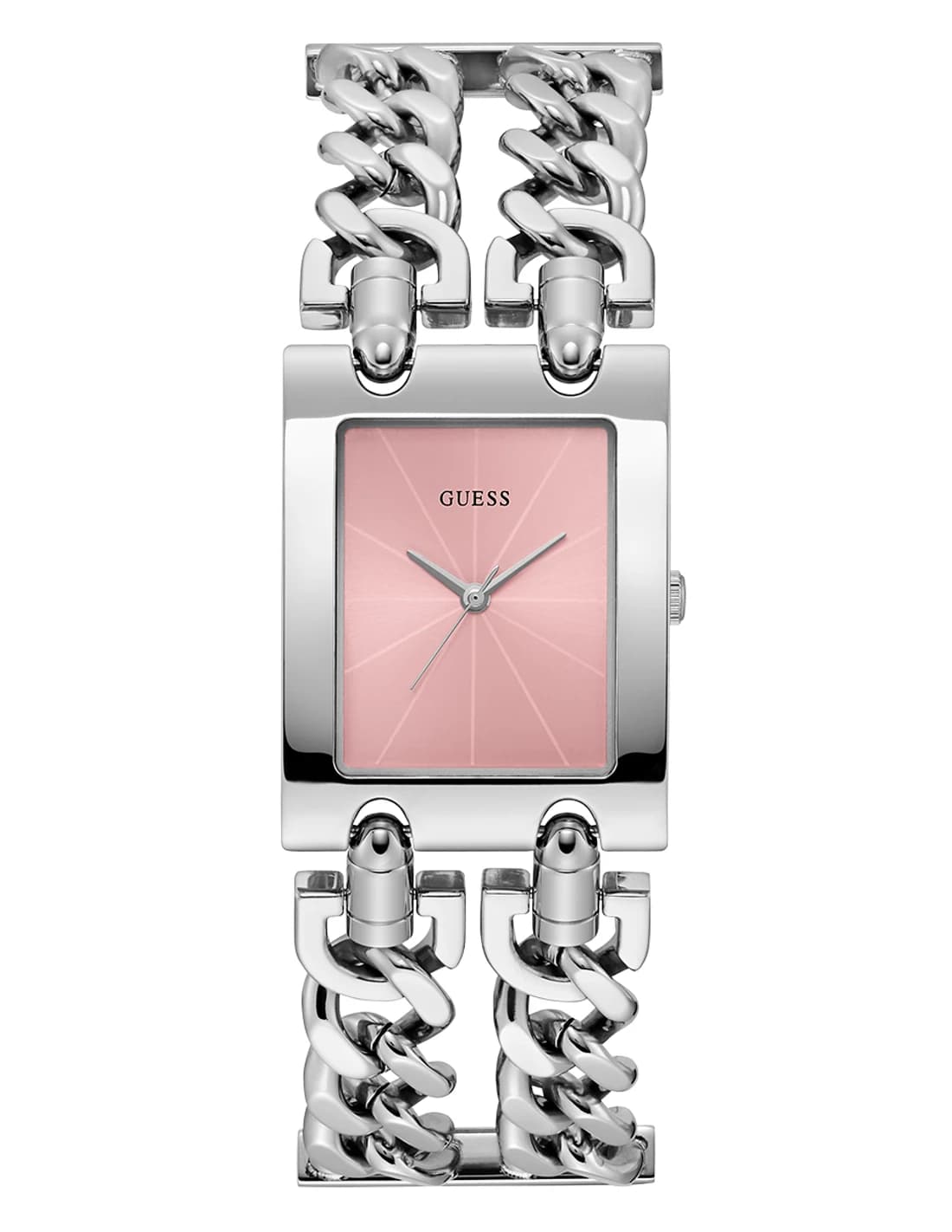 Montre Guess Mod Heavy Metal GW0740L1 femme argentée, acier inoxydable 28mm, quartz 3 ATM