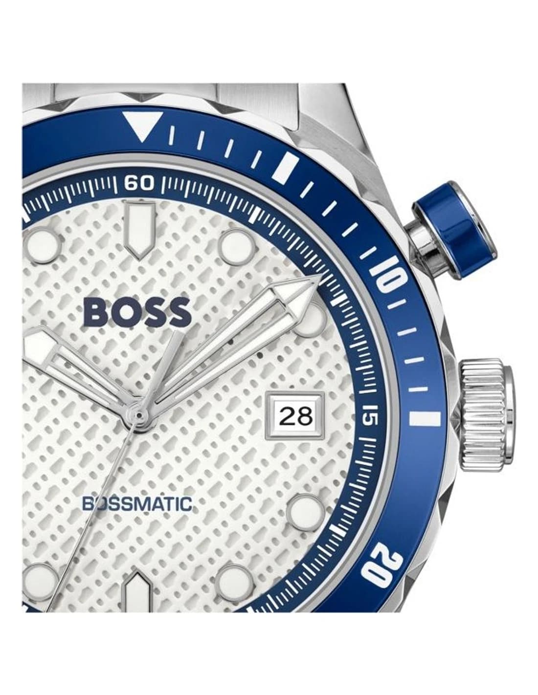 Zoom sur le cadran argent du Hugo Boss 1514212