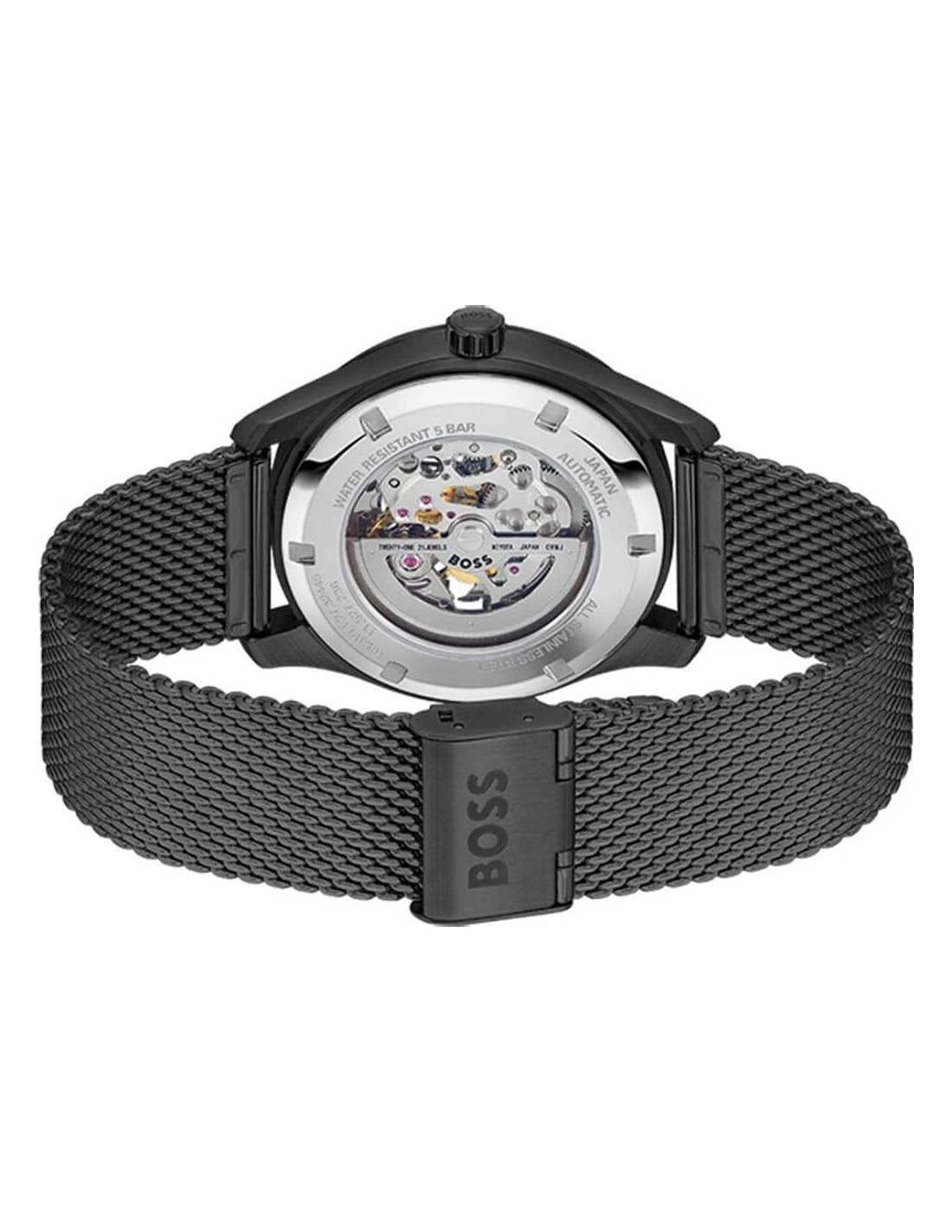 Zoom sur le cadran noir du Hugo Boss 1514255