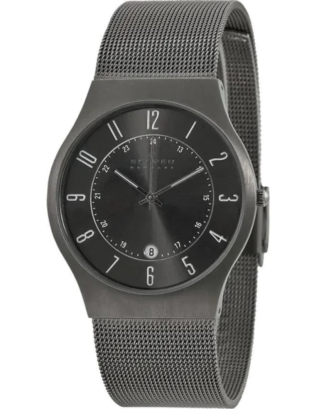 Montre Homme Skagen 233XLTTM Cadran Gris sur maille milanaise Argent