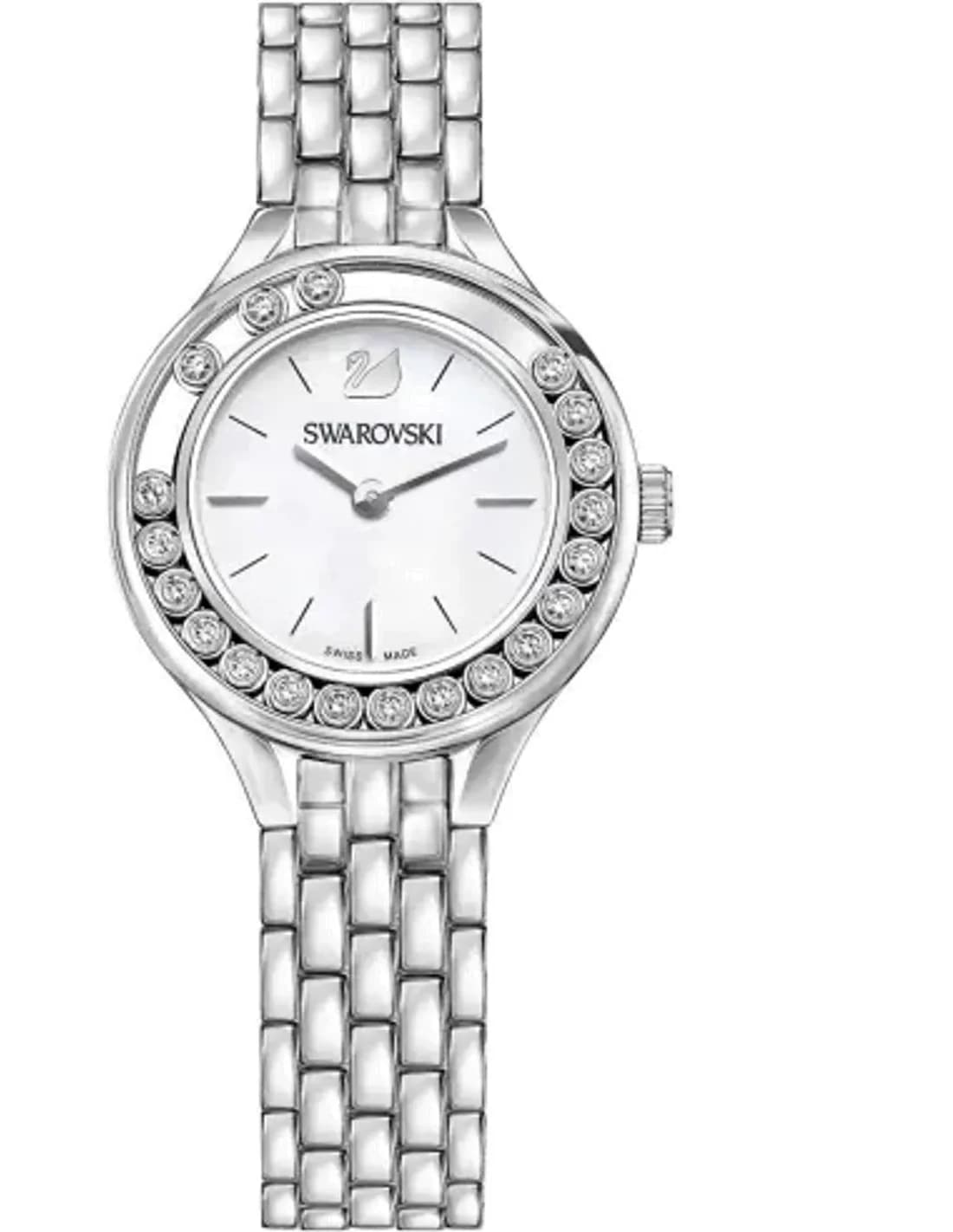 Swarovski Lovely Crystal 5242901 - Montre Femme Cadran Nacré Bracelet Argent