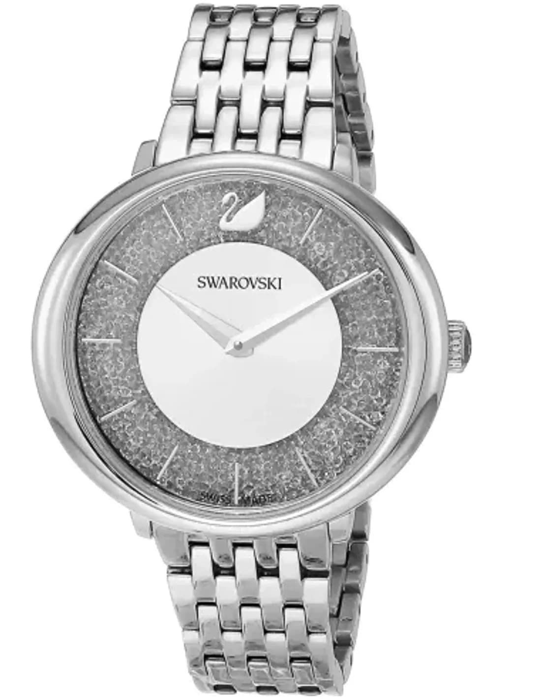Montre Femme Swarovski 5544583 Crystalline Chic en Acier Argent et Cristaux