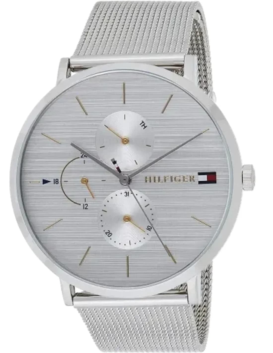 Montre Femme Tommy Hilfiger 1781942 Cadran Argent Bracelet maille milanaise Acier