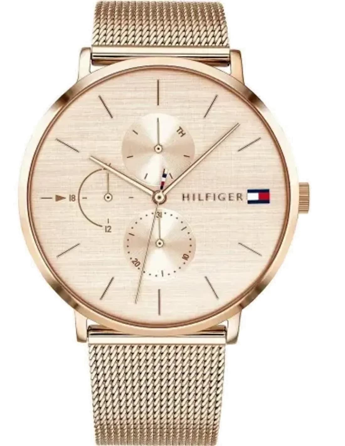 Montre Tommy Hilfiger 1781944 Jenna Femme en Or Rose - maille milanaise