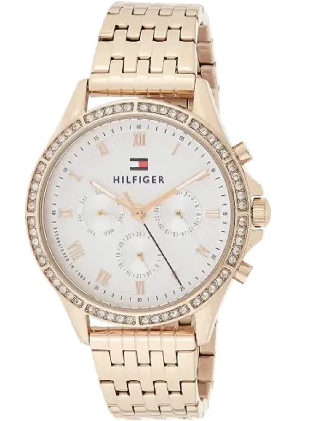 Montre Tommy Hilfiger Ari 1781978 Femme - Boîtier Or Rose, Cadran Argent