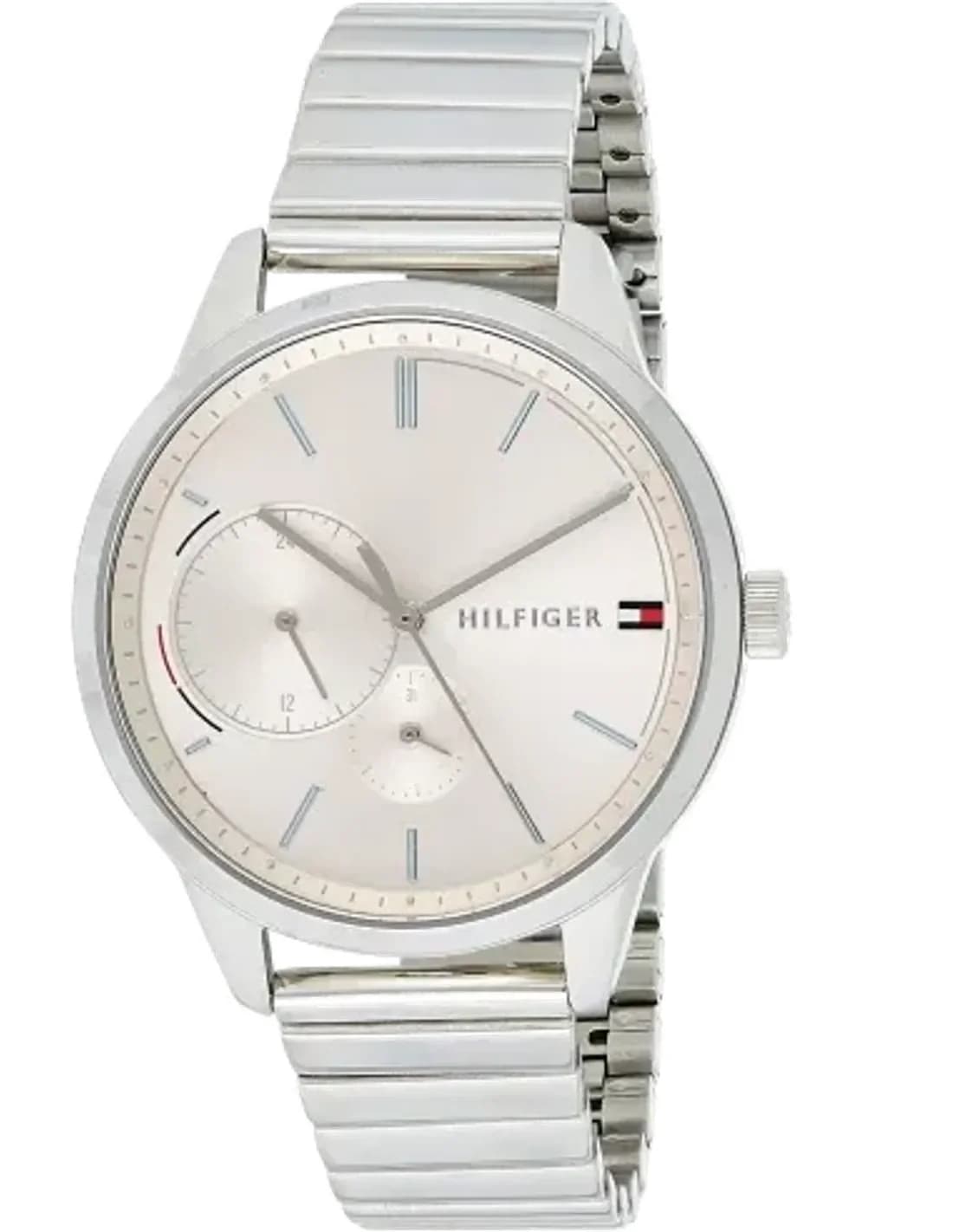 Montre Tommy Hilfiger Brooke 1782020 pour Femme, Cadran Fuchsia et Bracelet Acier Argent