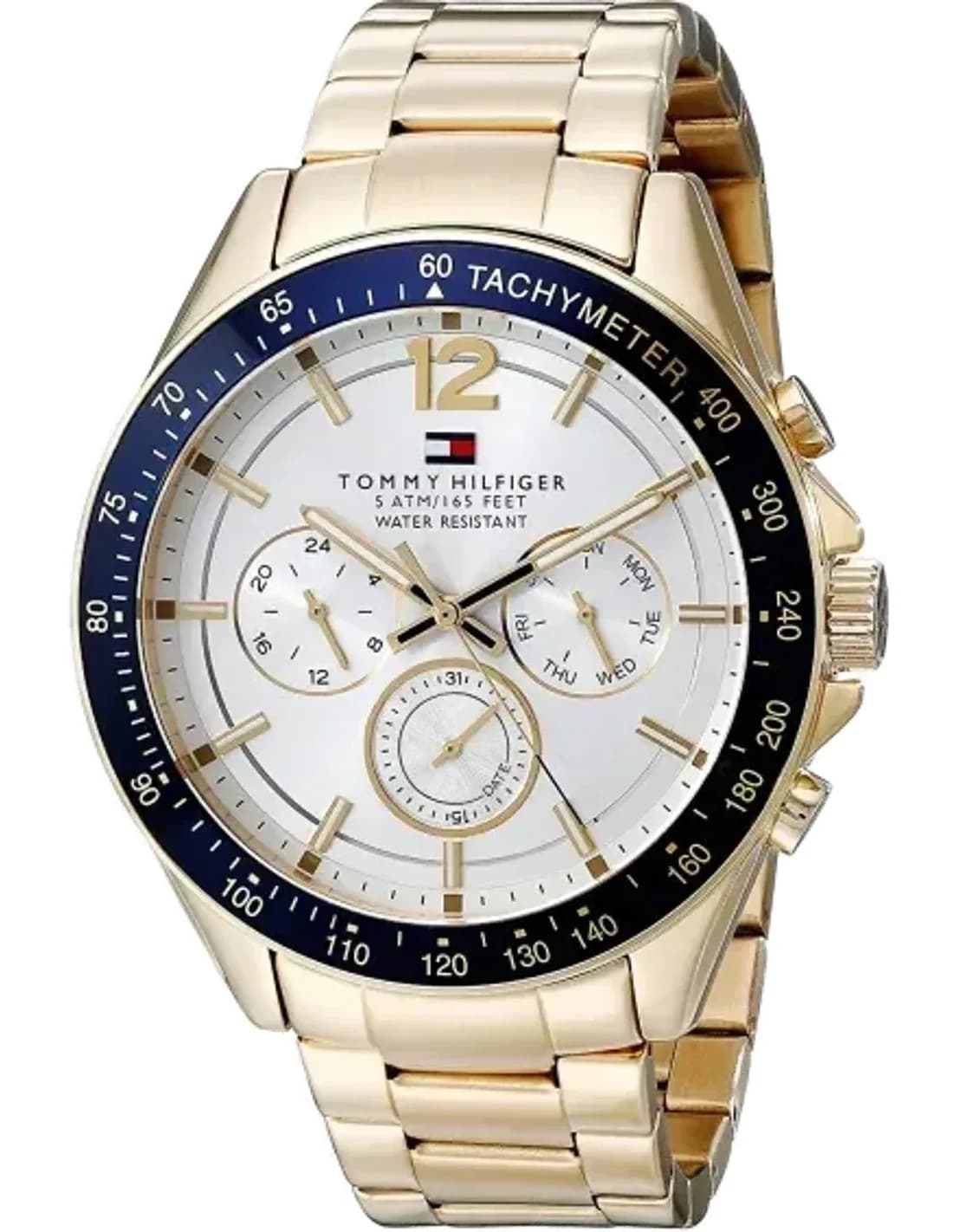 Montre Homme Tommy Hilfiger 1791121 Acier Doré Multifonction 44mm