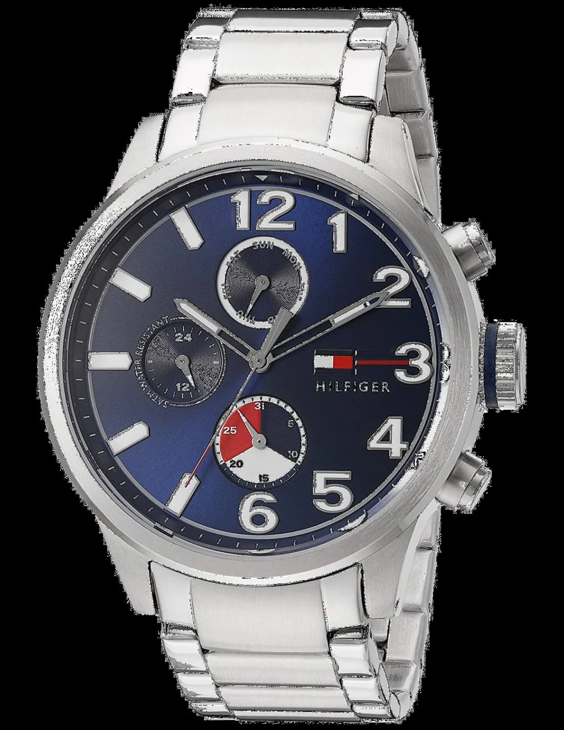 Montre Homme Tommy Hilfiger 1791242 Cadran Bleu Acier Argenté
