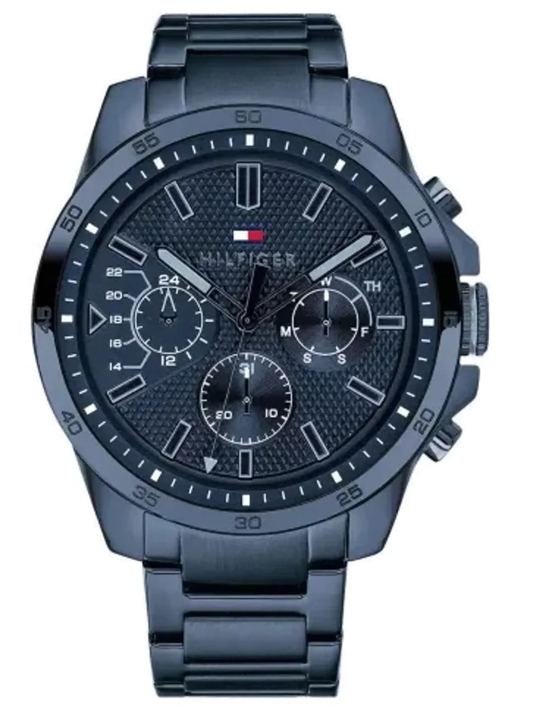 Montre Homme Tommy Hilfiger Decker 1791560 - Boîtier et bracelet acier bleu