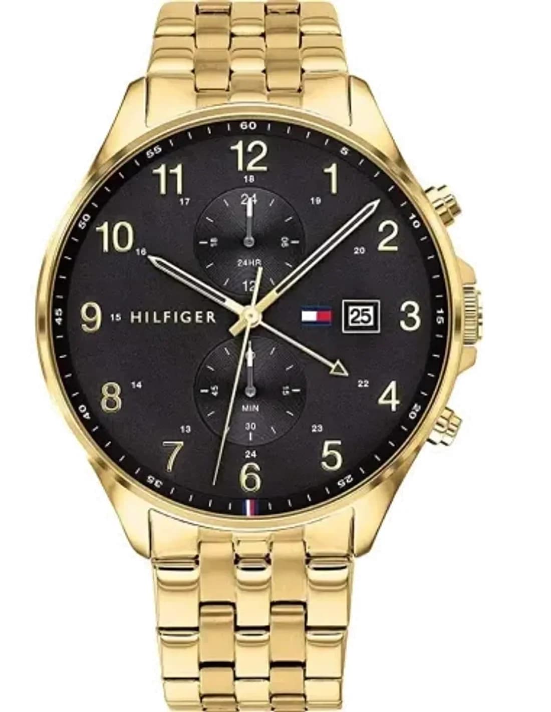 Montre Homme Tommy Hilfiger West 1791708 en acier doré multifonction