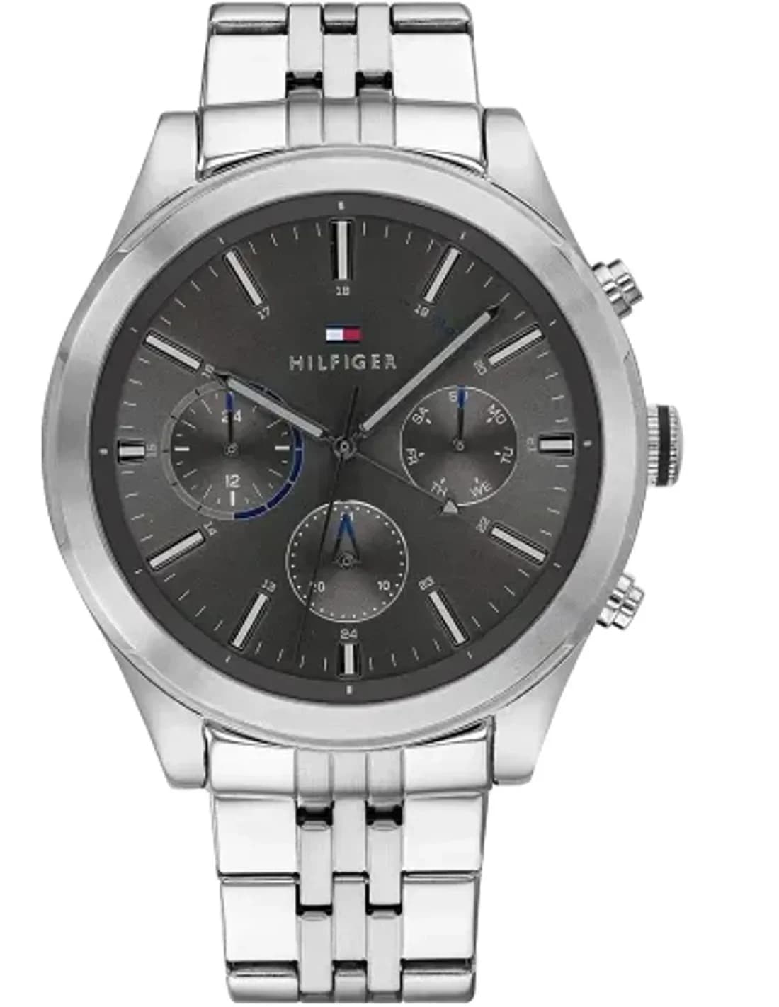 Montre Tommy Hilfiger Ashton 1791737 homme cadran gris bracelet acier