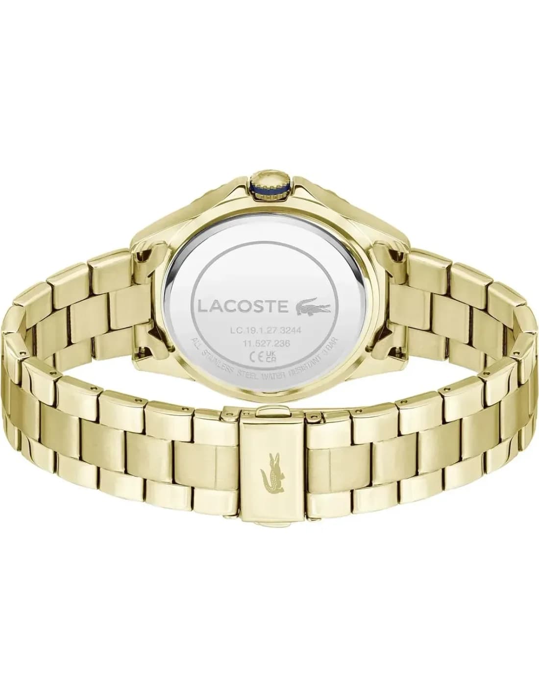 Zoom sur le cadran bleu du Lacoste 2001371
