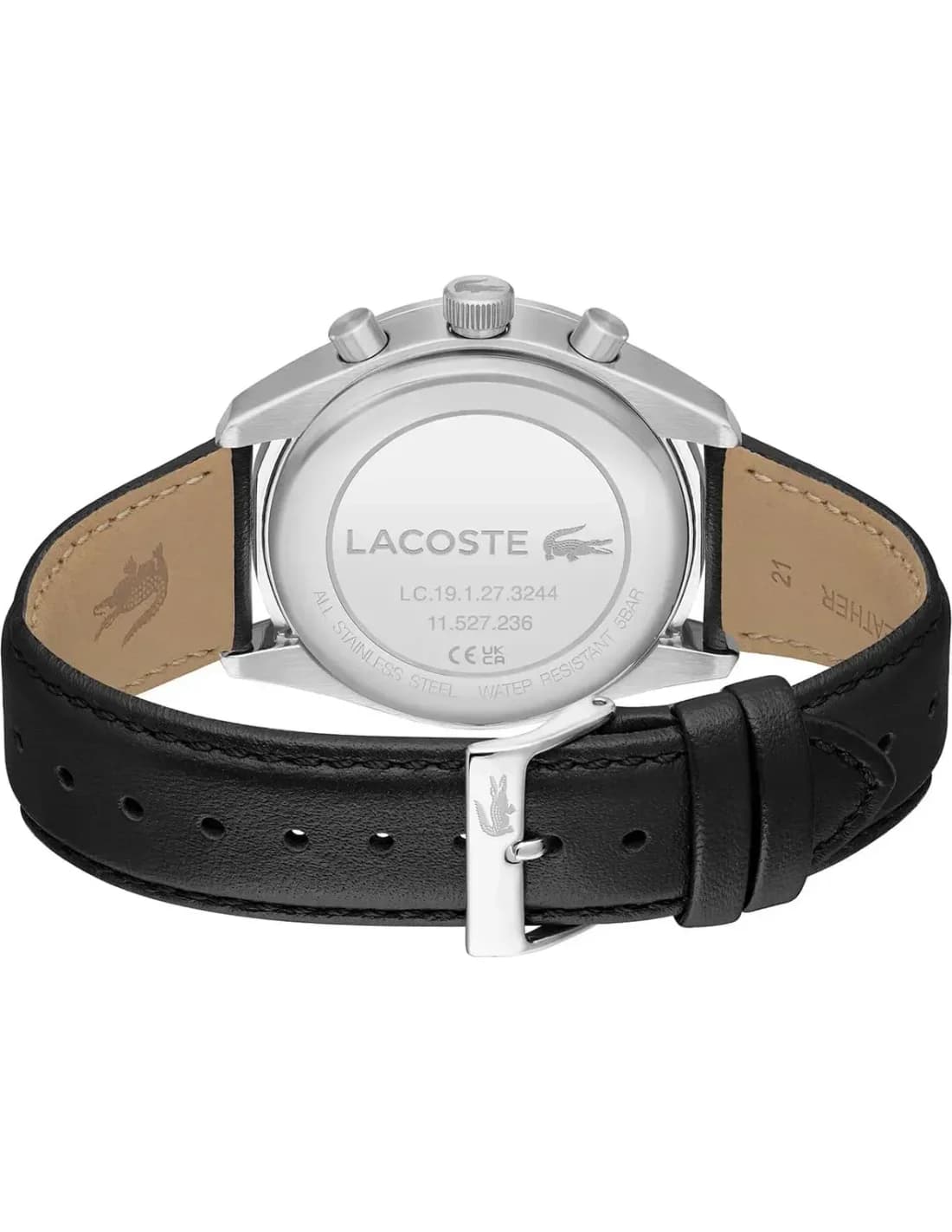 Zoom sur le cadran noir du Lacoste 2011379