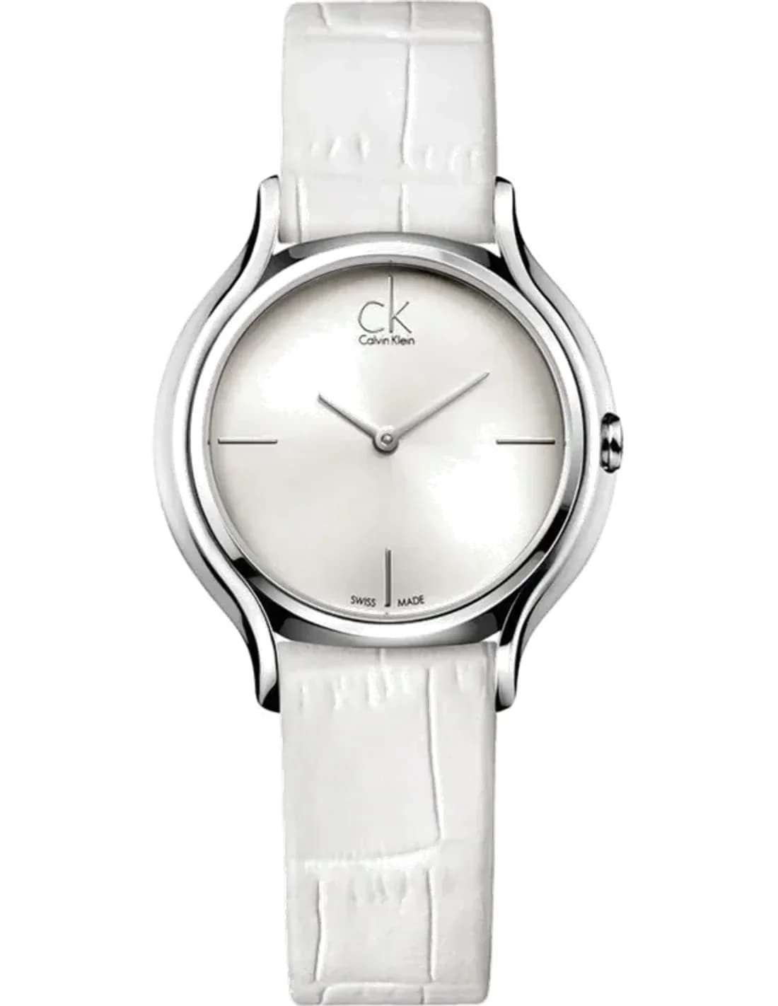 Montre Femme Calvin Klein Skirt K2U231K6 Quartz Cuir Blanc