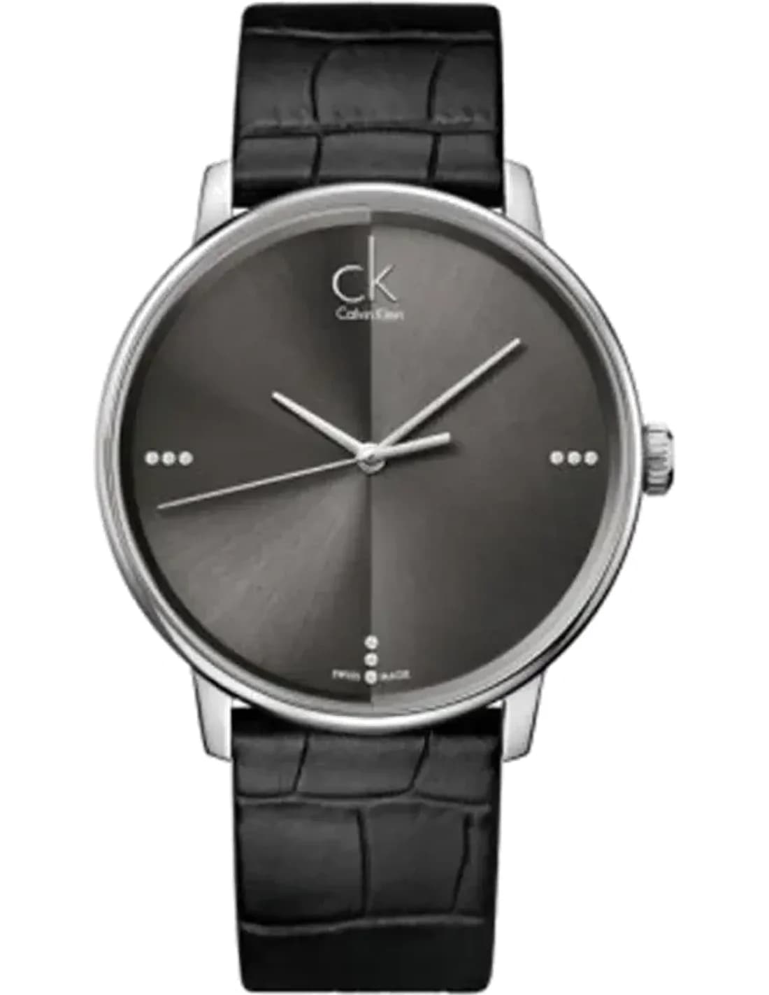 Montre Homme Calvin Klein K2Y2X1CU avec Bracelet en Cuir Noir