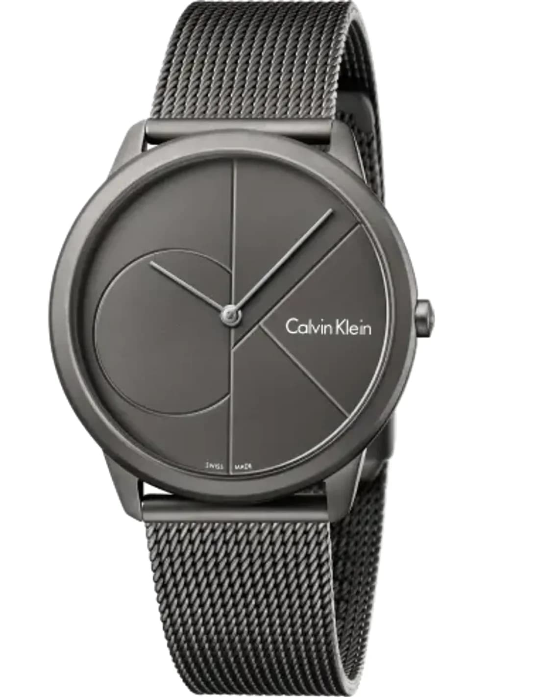 Montre Homme Calvin Klein K3M517P4 Minimal en Maille Milanaise Grise