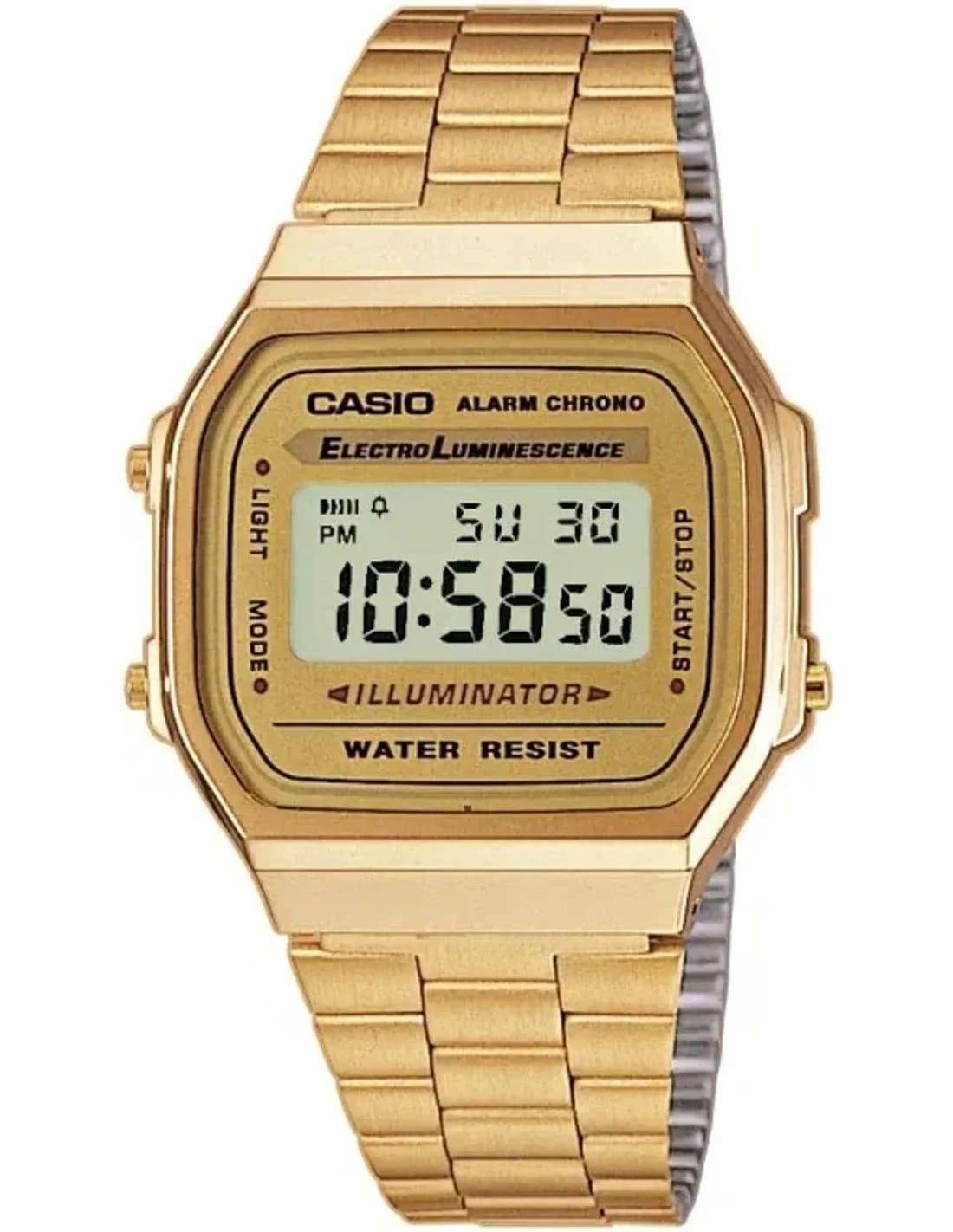 Montre Casio A168WG-9EF en Acier Inoxydable Doré