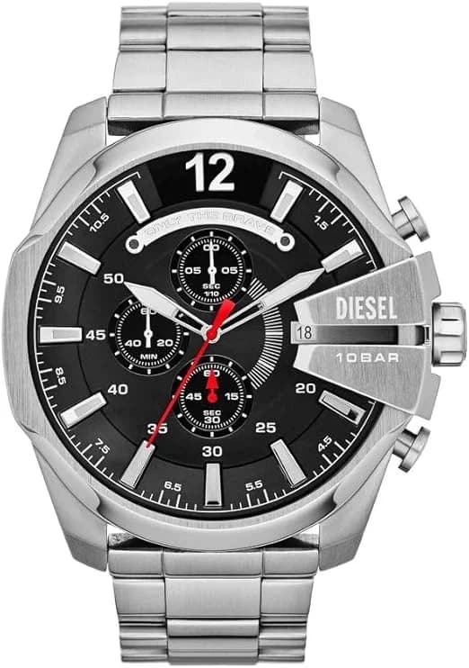 Montre Diesel DZ4308 Mega Chief en Acier Inoxydable Argenté