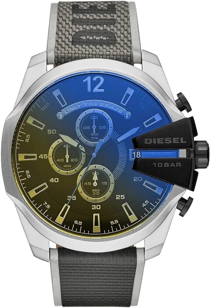 Montre Diesel DZ4523 Mega Chief avec Bracelet Nylon Noir