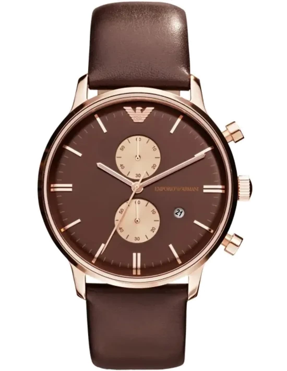 Montre Homme Emporio Armani Classic AR0387 New Retro Acier et Cuir