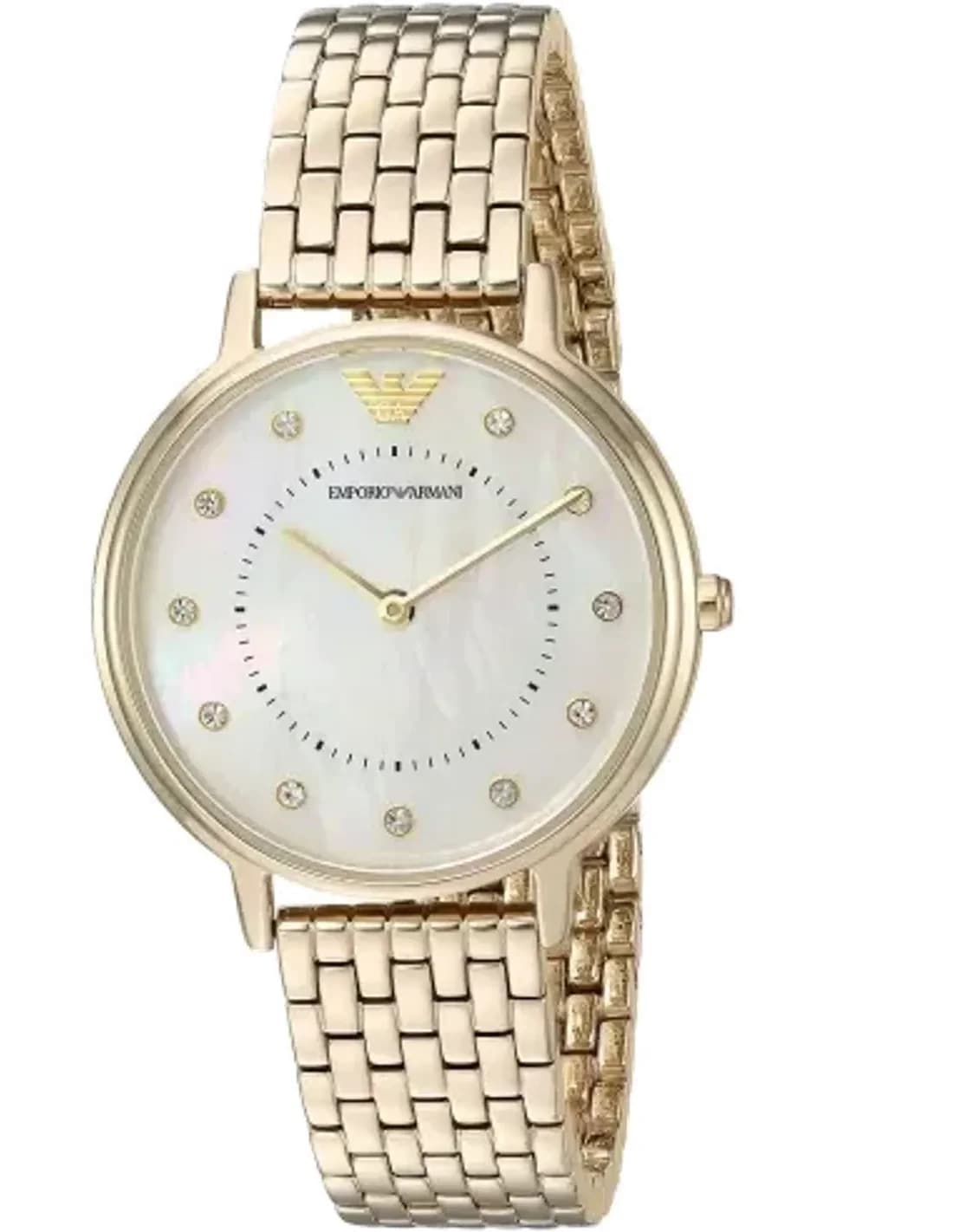 Montre Femme Emporio Armani AR11007 Acier Doré et Cadran Nacre