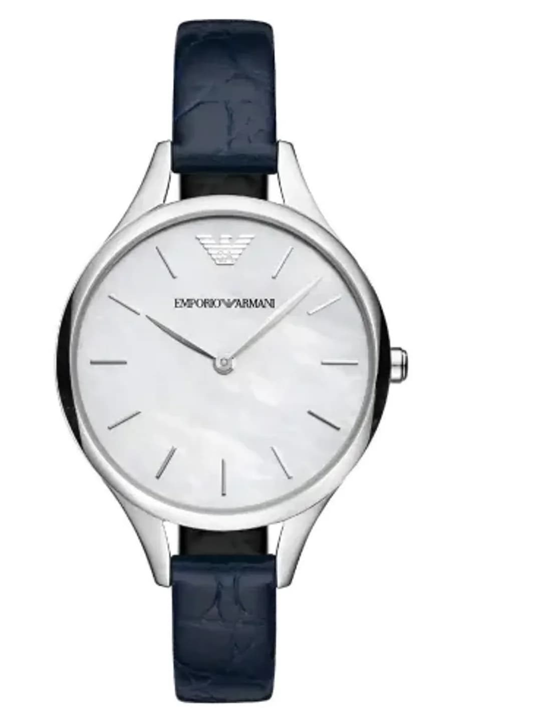 Montre Emporio Armani AR11090 Aurora avec Bracelet en Cuir Bleu Fin