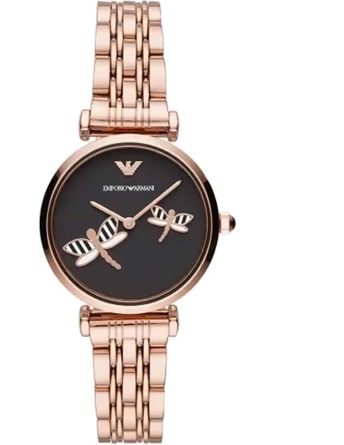 Montre Femme Emporio Armani AR11206 Gianni T-Bar en Acier Rose Gold
