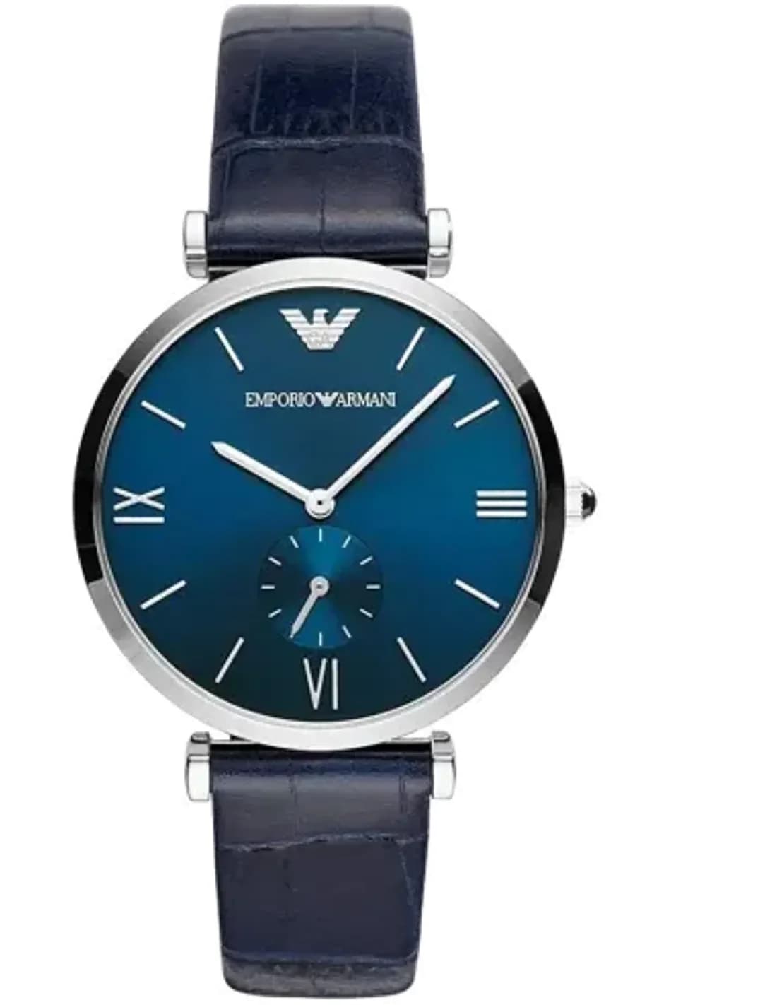 Montre Homme Emporio Armani AR11300 Cadran Bleu et Cuir Marine