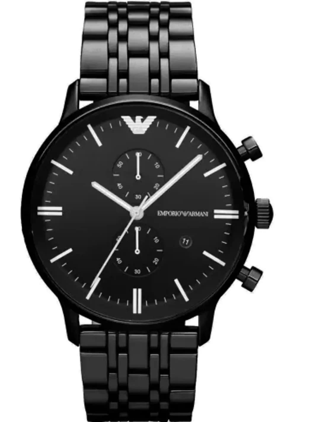 Montre Emporio Armani AR1934 Chronographe en Acier Noir