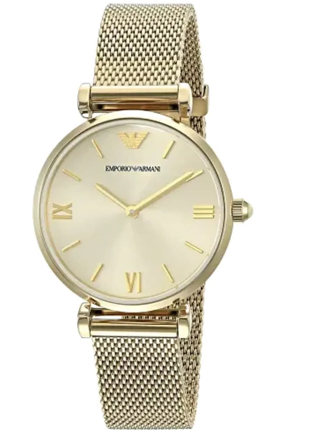 Montre Emporio Armani AR1957 Maille Milanaise Dorée